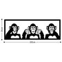 Wallity Three Monkeys - L Negro